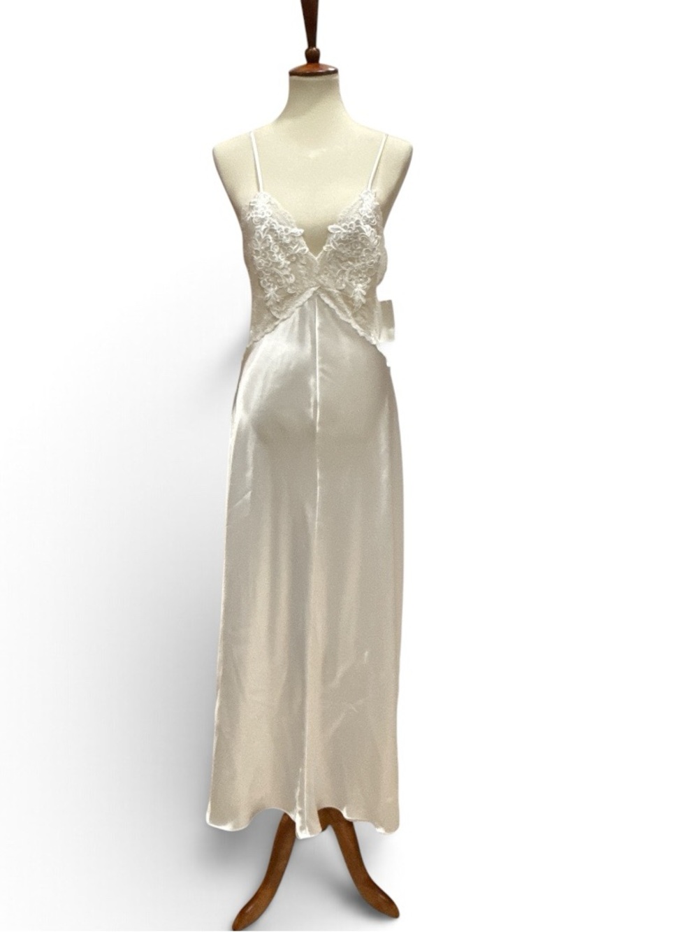 In Bloom By Jonquil Diane Samandi Satin/Lace Sheer nightgown Sz XL